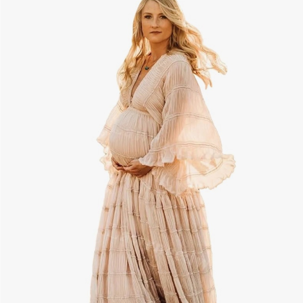 Amazon Women's Maxi Dress in Blush Cream